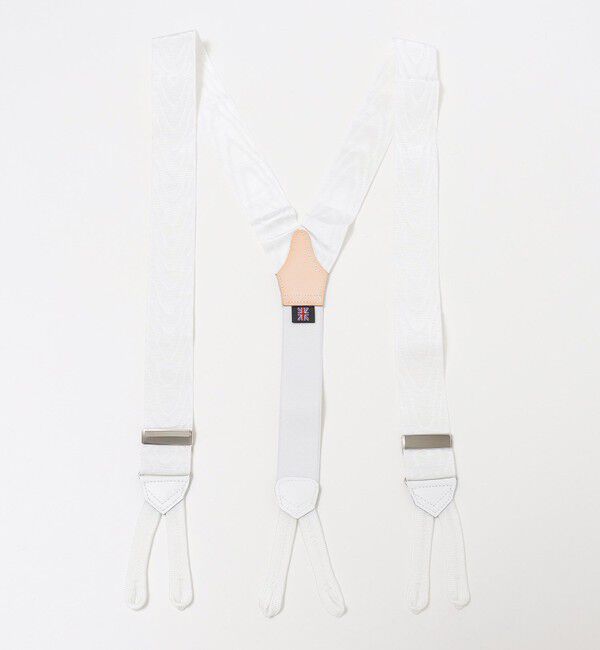 SHIPS「ALBERT THURSTON: モワレ サスペンダー」|サスペンダー|ホワイト