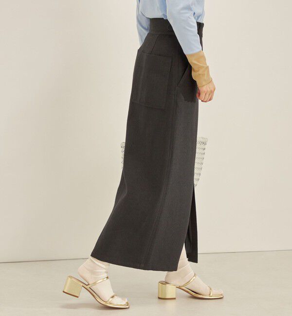 SHIPS for women「MANTECO 麻混 タイト ロング スカート◇」|スカート|