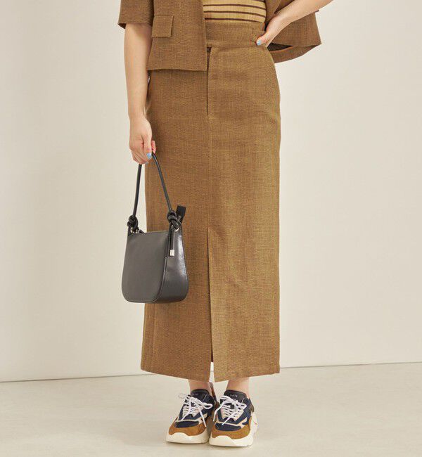 SHIPS for women「MANTECO 麻混 タイト ロング スカート◇」|スカート|