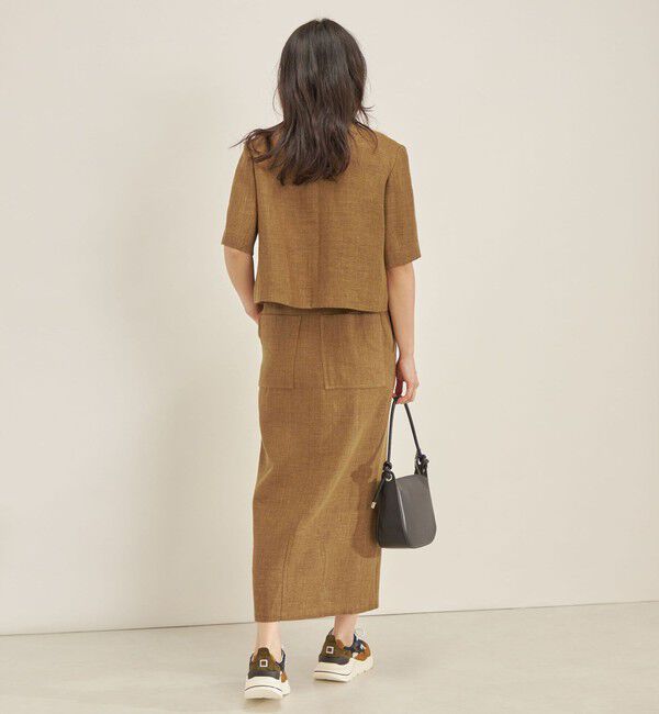 SHIPS for women「MANTECO 麻混 タイト ロング スカート◇」|スカート|