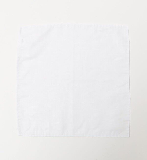 SHIPS「SPENCE BRYSON: アイリッシュ リネン チーフ」|ハンカチ|ホワイト