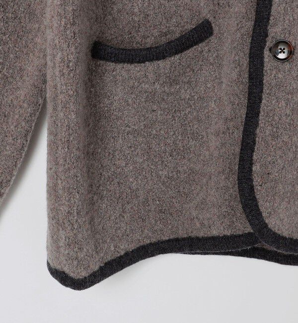 SHIPS「SHIPS: チロリアン ニット ジャケット」|ノーカラージャケット|