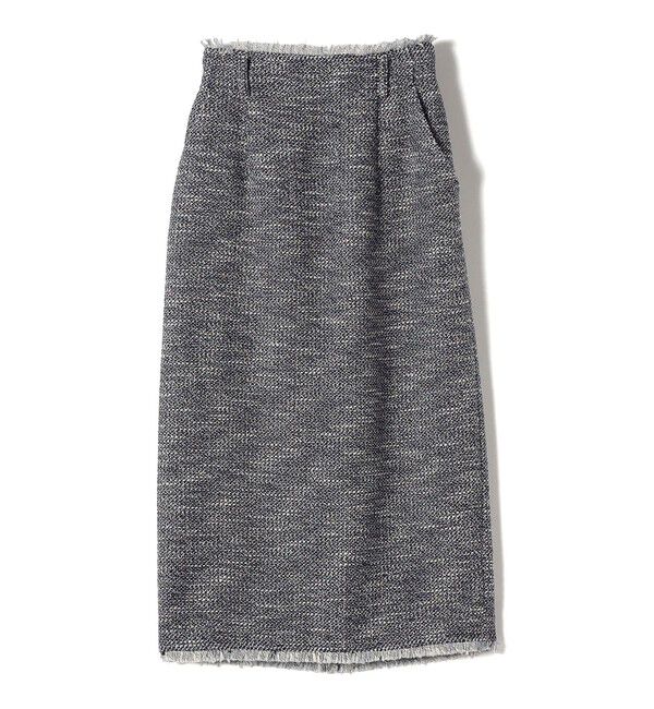 SHIPS Colors 「SHIPS Colors:〈手洗い可能〉ツイード タック タイト スカート（セットアップ対応可能）」|タイト|