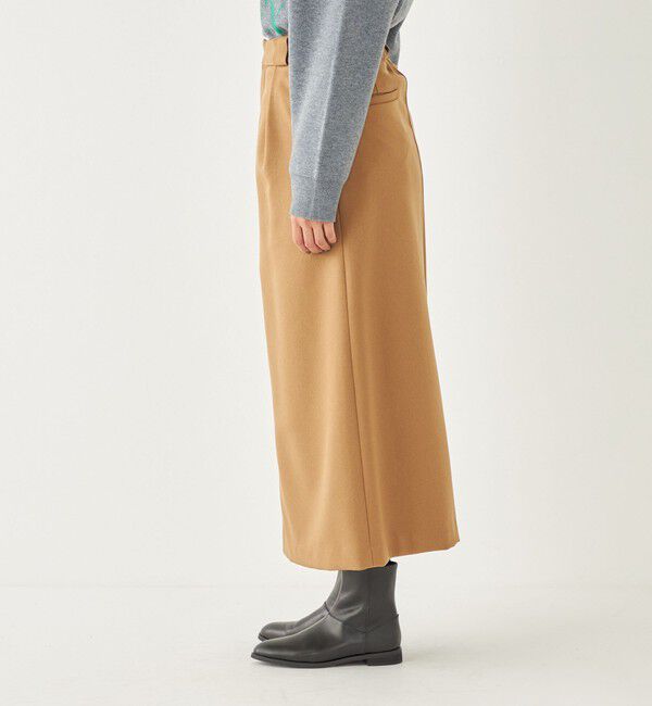 SHIPS Colors 「SHIPS Colors:〈洗濯機可能〉ツイル トラペーズ タック スカート」|スカート|