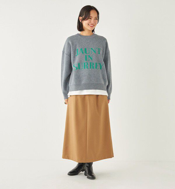 SHIPS Colors 「SHIPS Colors:〈洗濯機可能〉ツイル トラペーズ タック スカート」|スカート|