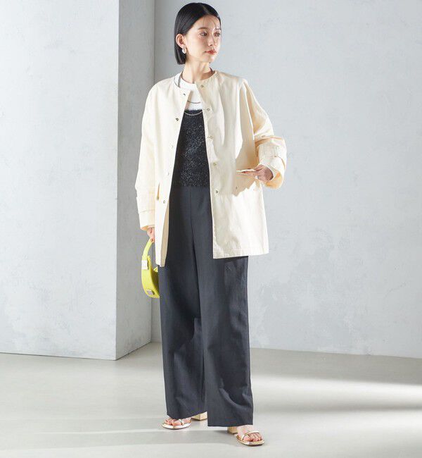 SHIPS for women「麻混 ヘリンボーン マリンパンツ 24SS ◆」|その他|