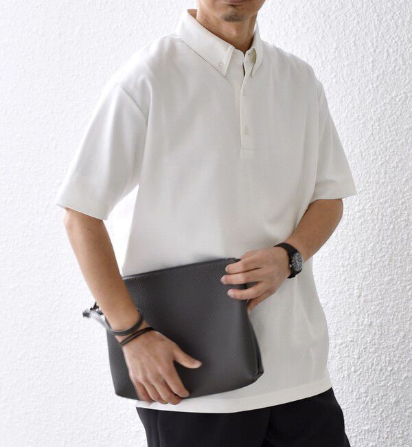 SHIPS any「SHIPS any:〈接触冷感/遮熱/UVカット機能等〉サマーファンクション 鹿の子 ボタンダウンポロシャツ◇」|ポロシャツ|