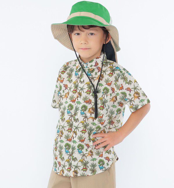 SHIPS KIDS「SHIPS KIDS:100～130cm / リバティ プリント 半袖 シャツ」|シャツ・ブラウス|