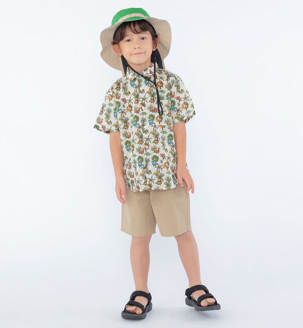 SHIPS KIDS「SHIPS KIDS:100～130cm / リバティ プリント 半袖 シャツ」|シャツ・ブラウス|