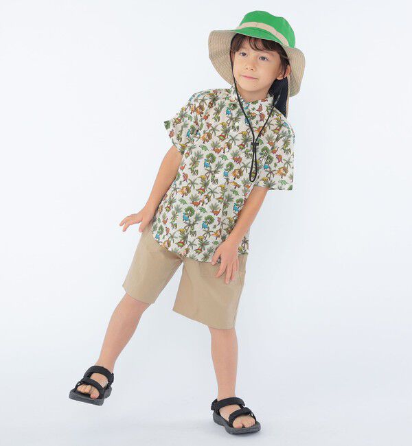 SHIPS KIDS「SHIPS KIDS:100～130cm / リバティ プリント 半袖 シャツ」|シャツ・ブラウス|