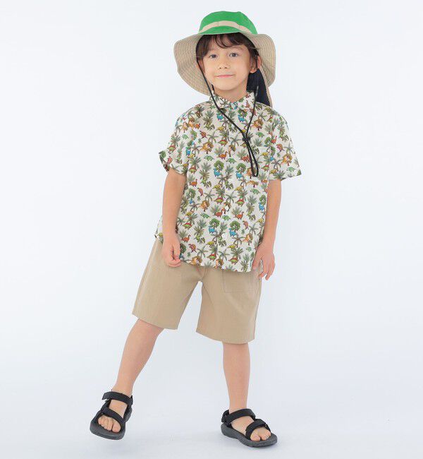 SHIPS KIDS「SHIPS KIDS:100～130cm / リバティ プリント 半袖 シャツ」|シャツ・ブラウス|