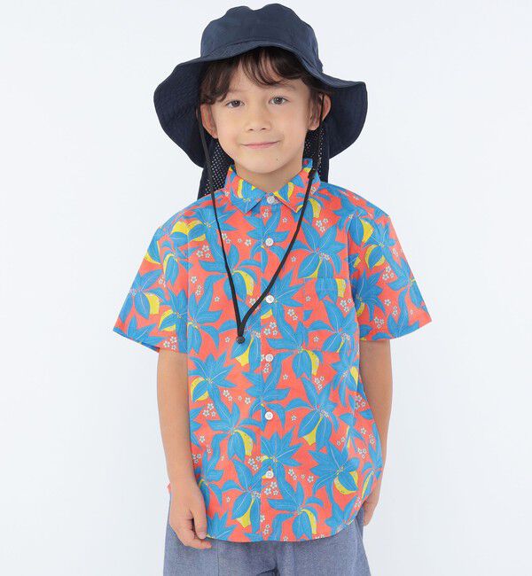 SHIPS KIDS「SHIPS KIDS:100～130cm / リバティ プリント 半袖 シャツ」|シャツ・ブラウス|