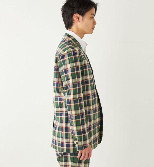SHIPS Colors 「BARRY BRICKEN:チェック ジャケット(セットアップ対応可能)」|テーラードジャケット|
