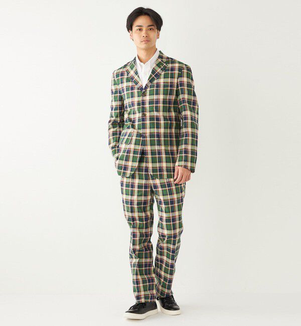 SHIPS Colors 「BARRY BRICKEN:チェック ジャケット(セットアップ対応可能)」|テーラードジャケット|
