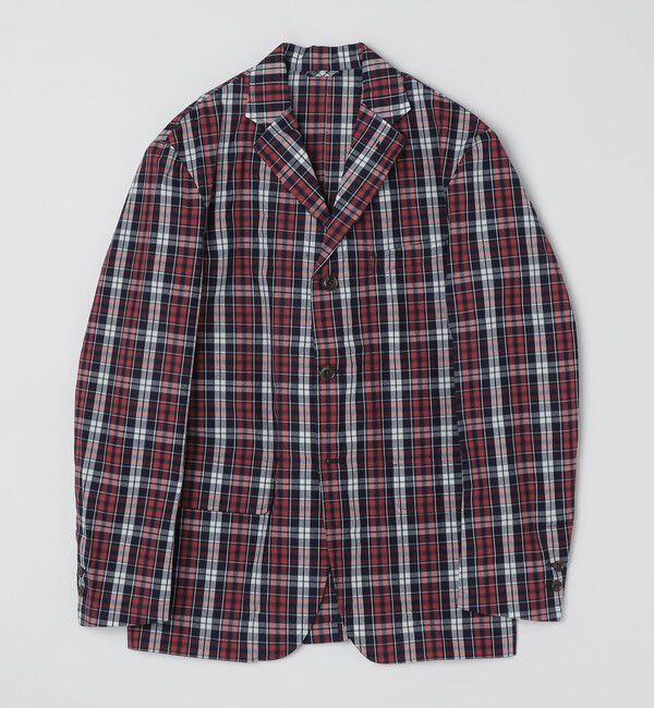 SHIPS Colors 「BARRY BRICKEN:チェック ジャケット(セットアップ対応可能)」|テーラードジャケット|