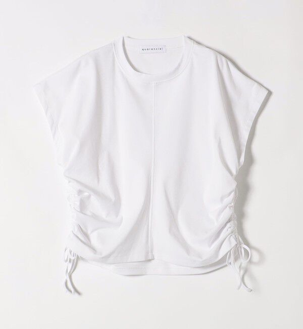 quaranciel「quaranciel:〈洗濯機可能〉アイライン スカート &times; フレンチ TEE セット」|タイト|