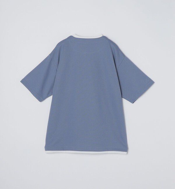 SHIPS Colors 「SHIPS Colors:〈手洗い可能〉フェイクレイヤード キーネック ショートスリーブ」|Tシャツ・カットソー|