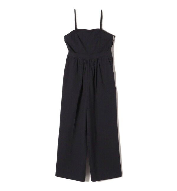 SHIPS for women「〈手洗い可能〉ストレッチ リネン ベアトップ サロペット」|ワンピース|