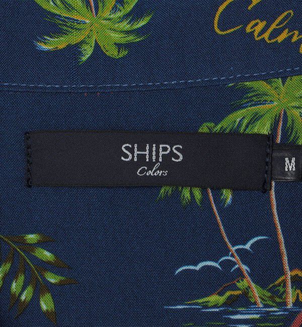 SHIPS Colors 「SHIPS Colors:〈洗濯機可能〉レーヨン プリント オープンカラー シャツ」|シャツ・ブラウス|