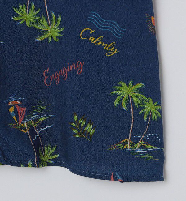 SHIPS Colors 「SHIPS Colors:〈洗濯機可能〉レーヨン プリント オープンカラー シャツ」|シャツ・ブラウス|