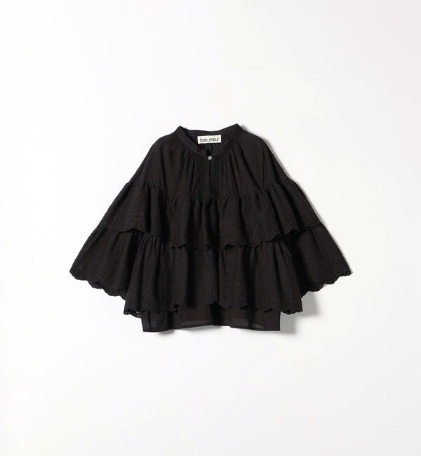 SHIPS any「bon_meur:〈洗濯機可能〉レース ティアード ボリューム ブラウス」|シャツ・ブラウス|