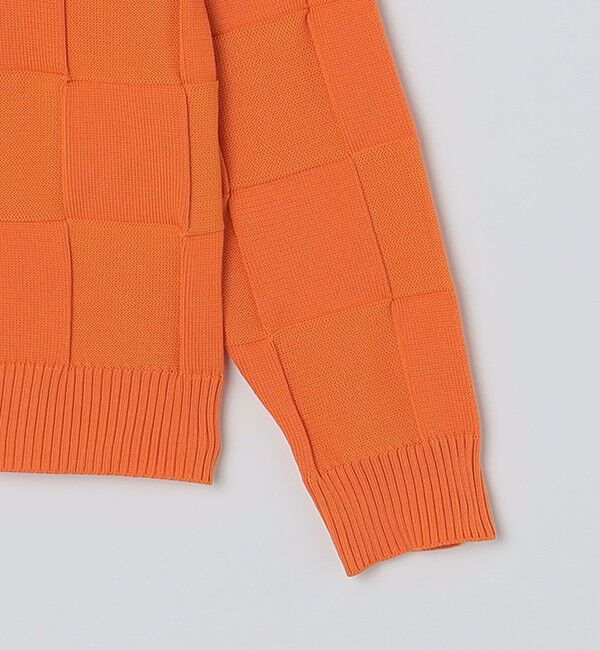 SHIPS「SHIPS:〈手洗い可能〉Amossa(R) シャンティ ブロック リンクス編み 長袖 ニット」|ニット・セーター|