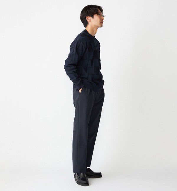 SHIPS「SHIPS:〈手洗い可能〉Amossa(R) シャンティ ブロック リンクス編み 長袖 ニット」|ニット・セーター|