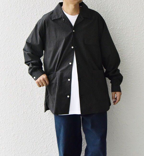 SHIPS any「SHIPS any: モノトーン チェック サイドポケット シャツ ジャケット◇」|シャツ・ブラウス|
