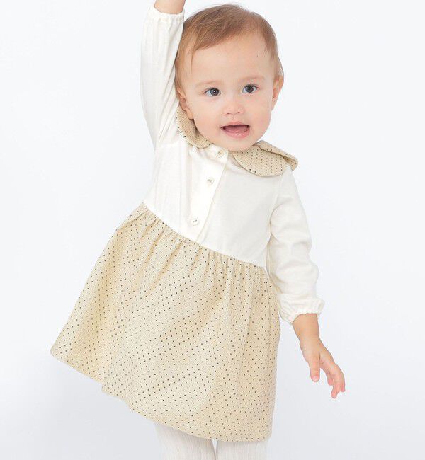 SHIPS KIDS「SHIPS KIDS:80～90cm / ドット カラー ワンピース」|ワンピース|