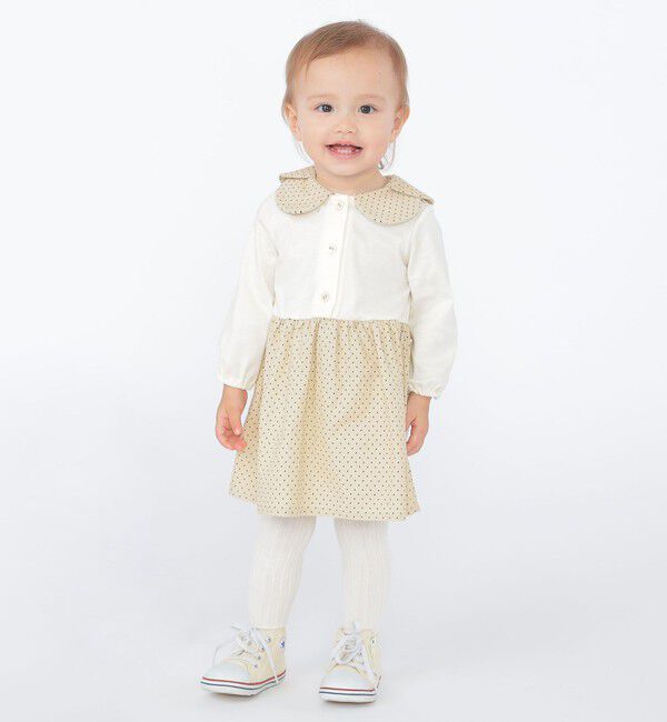 SHIPS KIDS「SHIPS KIDS:80～90cm / ドット カラー ワンピース」|ワンピース|