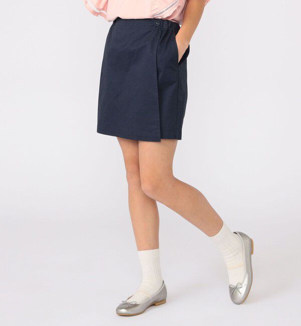 SHIPS KIDS「SHIPS KIDS:140～150cm / ラップ キュロット」|キュロット|