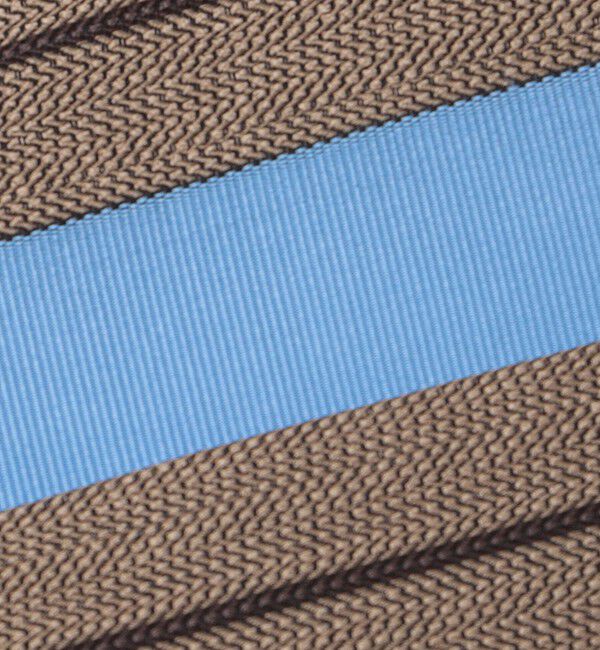 SHIPS「Errico Formicola: シルク/コットン ジャカードストライプ ネクタイ」|ネクタイ・蝶ネクタイ|