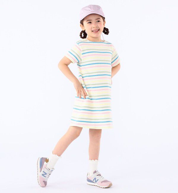 SHIPS KIDS「SHIPS KIDS:100～130cm / ボーダー ワンピース」|ワンピース|