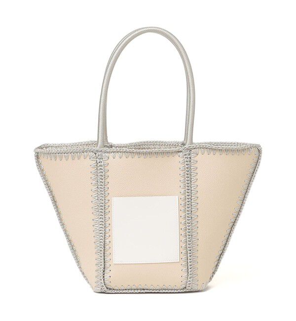 SHIPS any「SHIPS any: ステッチ エンブロイダリー ポケット トートバッグ」|トートバッグ|