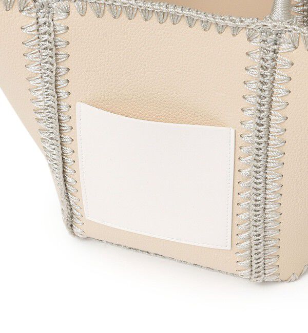 SHIPS any「SHIPS any: ステッチ エンブロイダリー ポケット トートバッグ」|トートバッグ|