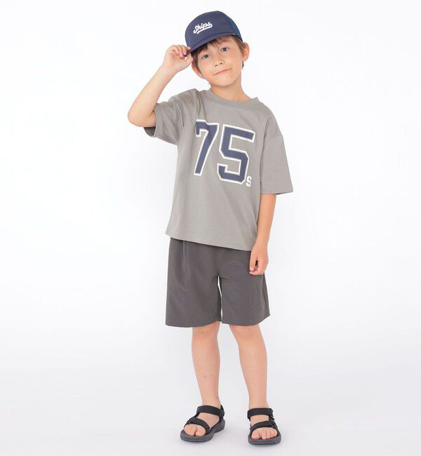 SHIPS KIDS「SHIPS KIDS:100～130cm /  ナンバリング デザイン 半袖 Tシャツ」|Tシャツ・カットソー|