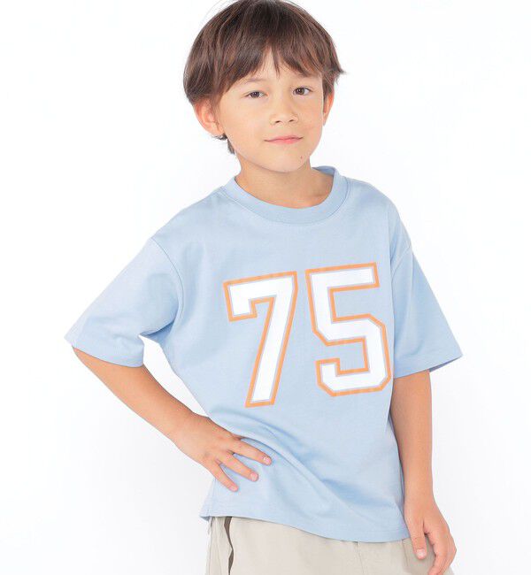 SHIPS KIDS「SHIPS KIDS:100～130cm /  ナンバリング デザイン 半袖 Tシャツ」|Tシャツ・カットソー|