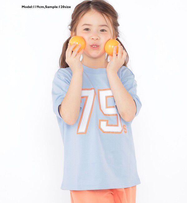 SHIPS KIDS「SHIPS KIDS:100～130cm /  ナンバリング デザイン 半袖 Tシャツ」|Tシャツ・カットソー|
