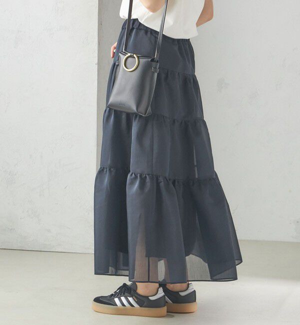 SHIPS for women「オーガンジー ティアード スカート」|スカート|