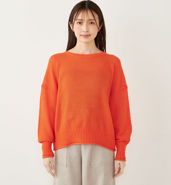 SHIPS Colors 「SHIPS Colors:〈手洗い可能〉ペーパーライク ボートネック ニット プルオーバー」|ニット・セーター|