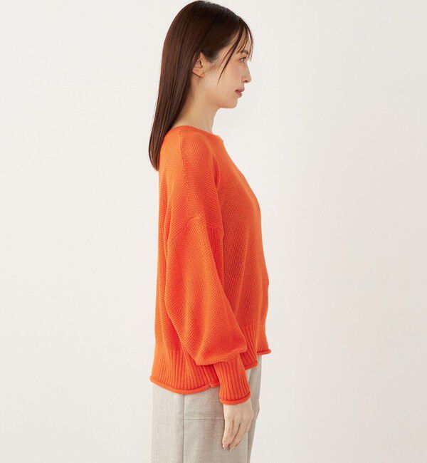 SHIPS Colors 「SHIPS Colors:〈手洗い可能〉ペーパーライク ボートネック ニット プルオーバー」|ニット・セーター|