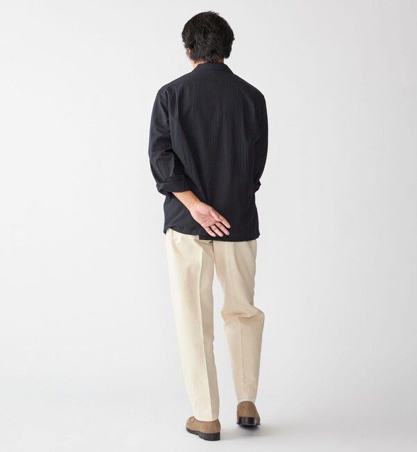 SHIPS「Southwick: Gate Label TW エンボス ロングスリーブ キャンプシャツ」|シャツ・ブラウス|