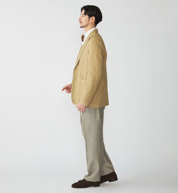 SHIPS「【SHIPS別注】CARUSO: リネン パイピング ジャケット」|テーラードジャケット|
