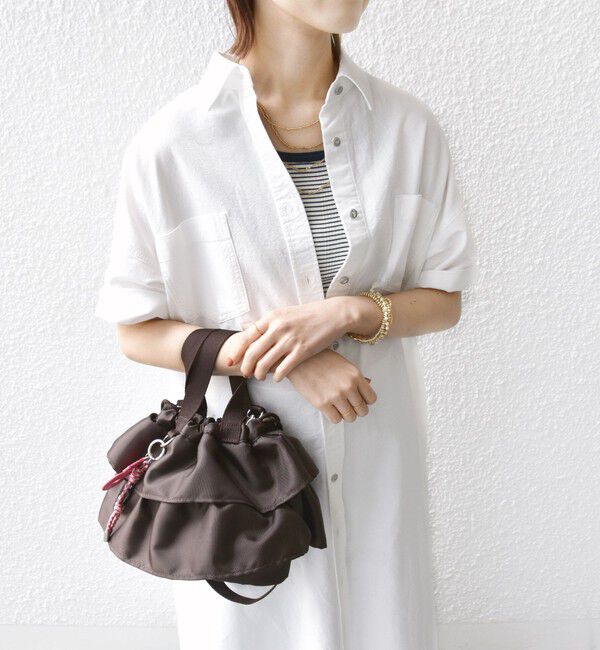 SHIPS for women「〈洗濯機可能〉ワンポイント 刺繍 シャツ ワンピース」|ワンピース|ホワイト