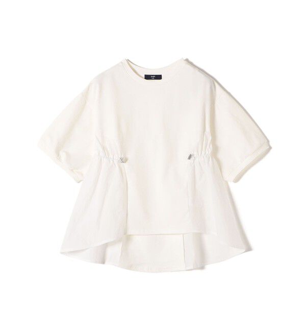 SHIPS Colors 「SHIPS Colors:〈洗濯機可能〉ミニ裏毛 ドッキング トップス◇」|Tシャツ・カットソー|