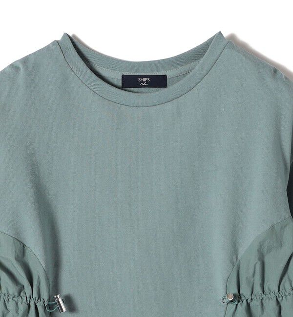 SHIPS Colors 「SHIPS Colors:〈洗濯機可能〉ミニ裏毛 ドッキング トップス◇」|Tシャツ・カットソー|