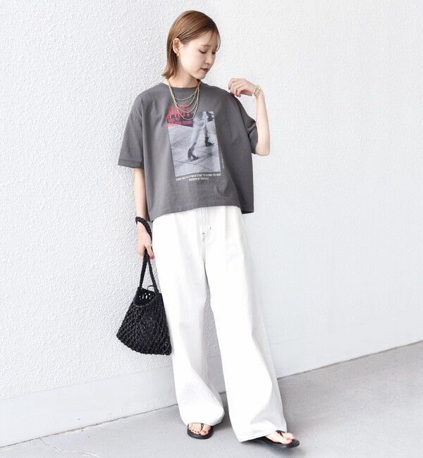 SHIPS for women「【SHIPS別注】81BRANCA:フォト ワイド TEE」|Tシャツ・カットソー|