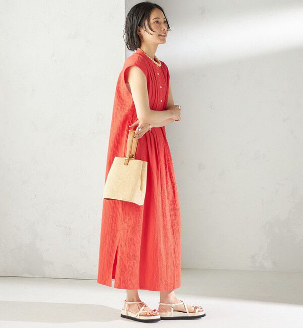 SHIPS for women「〈手洗い可能〉ACAR リップル タック ワンピース」|ワンピース|