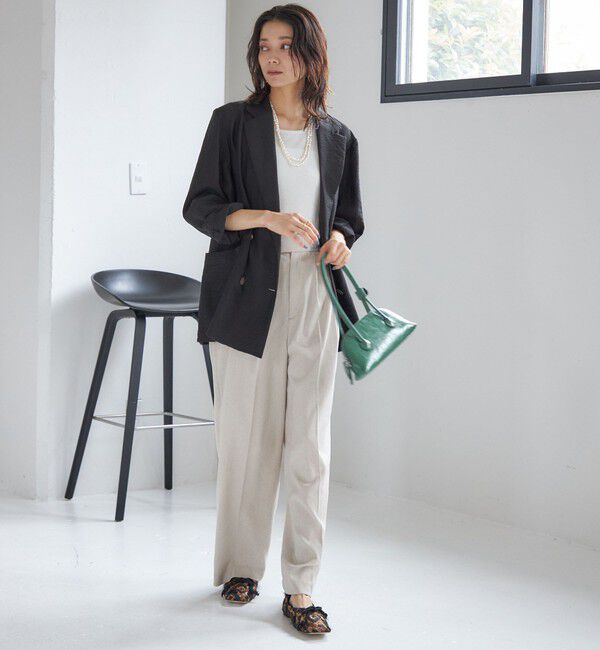 SHIPS for women「〈手洗い可能〉シアー シルク混 ジャケット」|テーラードジャケット|