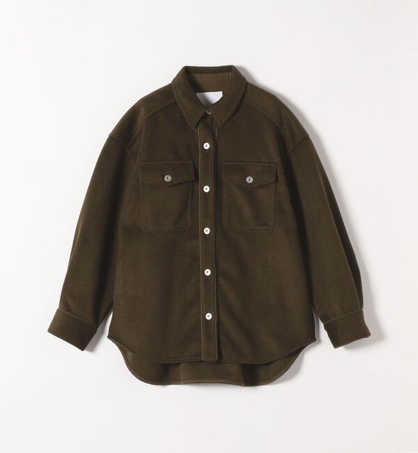 quaranciel「quaranciel: ジャージー メルトン パイピング CPO ビッグ シャツ ジャケット」|その他|